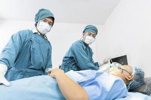 The surgeon encouraged the patient after the surgery was completed.