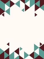 Geometry Red-brown and Green Triangle Vector Template Background
