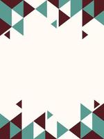 Geometry Red-brown and Green Triangle Vector Template Background