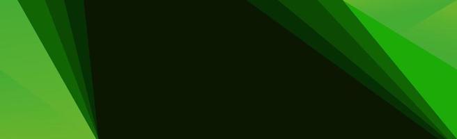 Corporate stylish concept green black contrasting panoramic web abstract background - Vector