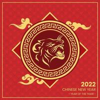 Chinese New Year Banner 2022 vector