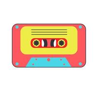 Retro vintage cassette tape vector