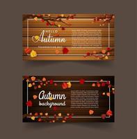 maple leaf, autumn banner vector background