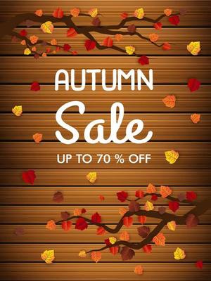 maple leaf, autumn banner vector background