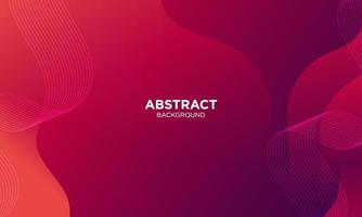 Abstract Red Fluid Wave Background vector