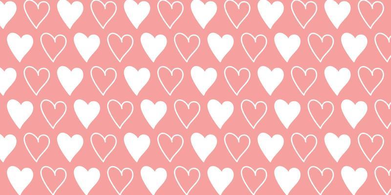 seamless pattern with cute pretty pink lovely heart wide background ready for your design