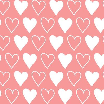 seamless pattern with cute pretty pink lovely heart background ready for your design