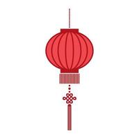 Chinese New Year's red lantern vector