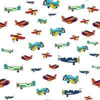 colorful plane seamless pattern perfect for background or wallpaper vector