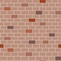 Seamless pattern with red-brown brick wall vector