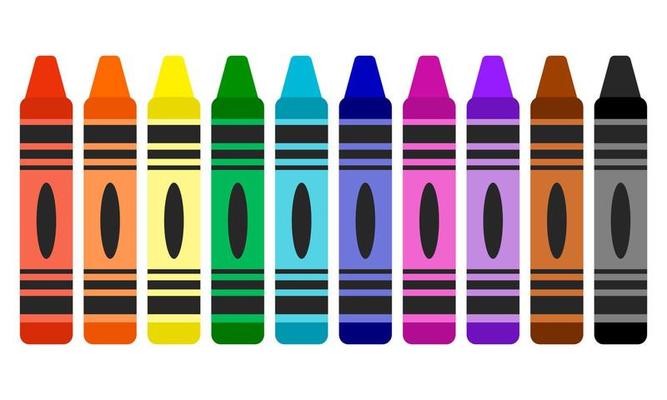 Wax Crayon Set Cartoon Vector Files Graphic by blue-hat-graphics