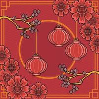 Chinese New Year General Ornament Festival vector