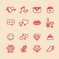 Valentine's Day Icon Collection vector