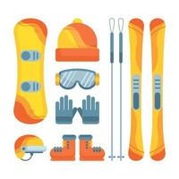 Winter Olympic Sports Icons Collection vector