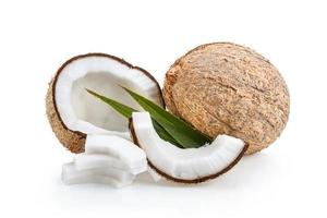 coconut isolated on white background photo