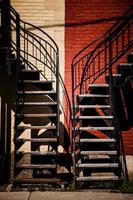 Symmetrical Staircases with two different colors photo