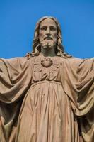 estatua al aire libre de jesús foto