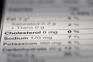 Shallow depth of Field image of Nutrition Facts photo