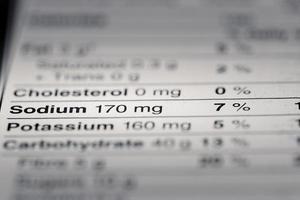 Shallow depth of Field image of Nutrition Facts photo