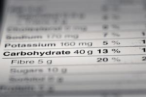 Shallow depth of Field image of Nutrition Facts photo