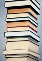 High stack of books photo