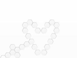 Concept abstract hexagon background. Technology  on white background.  Embossed Hexagon , honeycomb ,light and shadow. Vector illustration.