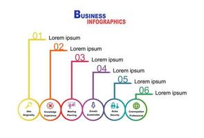 Vector illustration. Abstract infographics number options template. Can be used for workflow layout, diagram, business 6 steps, banner, web design.