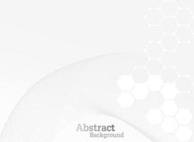 Concept abstract hexagon background. Technology  on white background.  Embossed Hexagon , honeycomb ,light and shadow. Vector illustration.