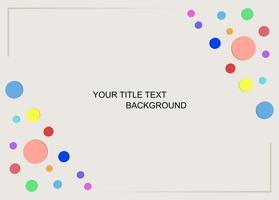 Vector of abstract circle geometric patterns and backgrounds Used for presentations and inserting text for lecture meetings.