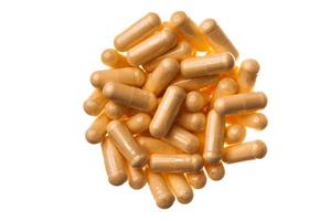 Macro Closeup Circular Texture of Vitamins B Complex photo