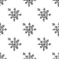 seamless pattern with snowflakes vector