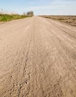 Dusty country road photo