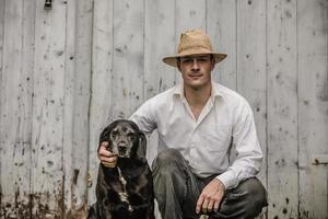 The Farmer and his Best Friend photo