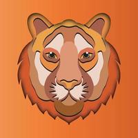 colorful vector tiger. Abstract design. Vector illustration.