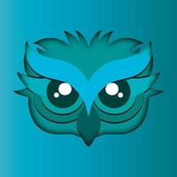 colorful vector owl. Abstract design. Vector illustration.