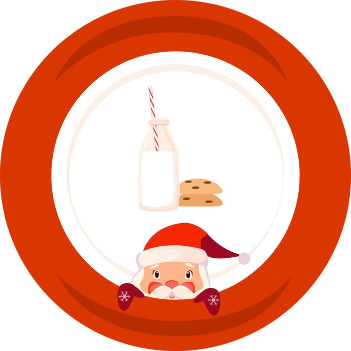 Santa Cookies Vector Art, Icons, and Graphics for Free Download