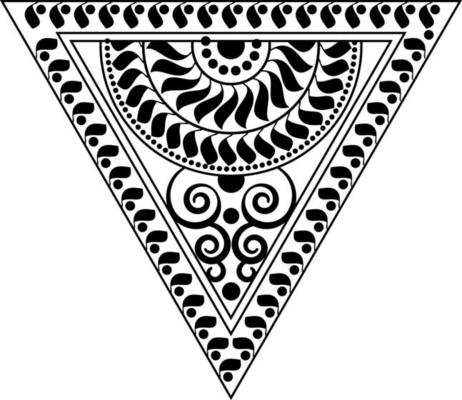Traditional Asian, Indian motif design for textile printing, fabric printings