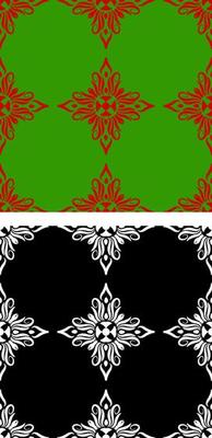 Traditional Asian, Indian motif design for textile printing, fabric printings