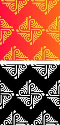 Traditional Asian, Indian motif design for textile printing, fabric printings
