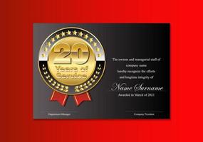 elegant certificate design for achievement and appreciation vector