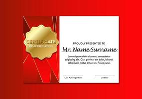 elegant certificate design for achievement and appreciation vector