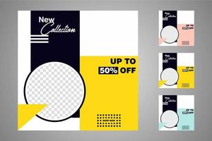 Suitable for social media posts templates and web or internet ads. vector