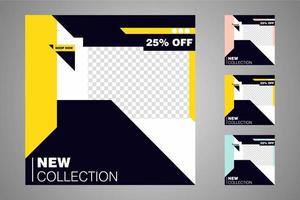 Suitable for social media posts templates and web or internet ads. vector