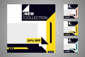 Suitable for social media posts templates and web or internet ads. vector