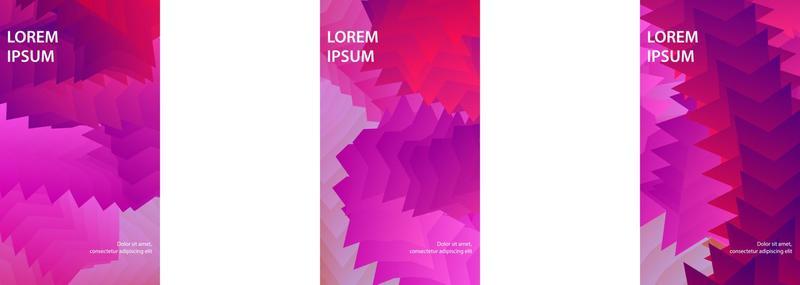 set of abstract gradient background