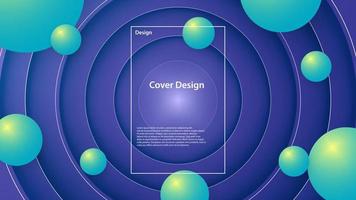 abstract purple circle background. Vector illustration