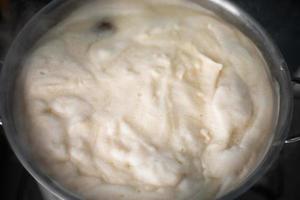 Craft Beer Wort Thick Protein Break Foam into the Boil Kettle photo