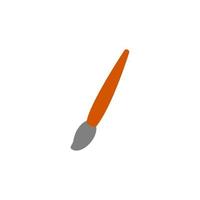 Painting brush flat vector icon.