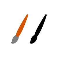 Painting brush flat vector icon.