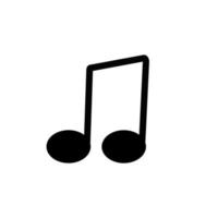 Music icon. Musical note icon. vector